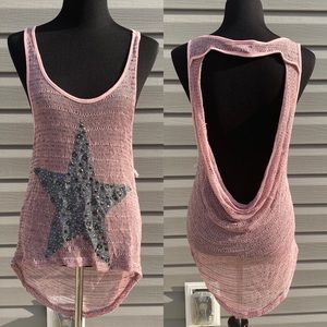 Decibel High Low | Cut Out Back | Tank Top Medium